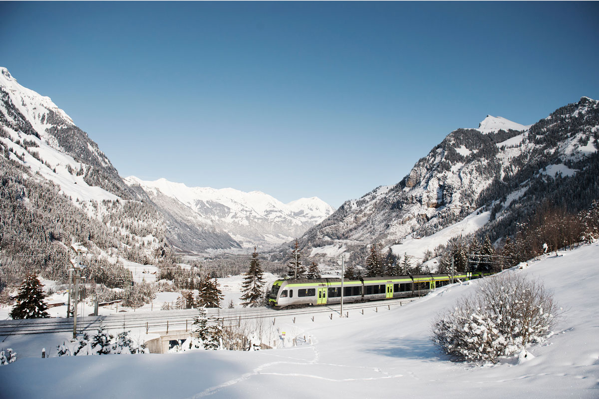 Regio Express Lötschberger near Kandersteg, Bernese Oberland